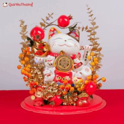 Hộp Mèo phát tài 22cm