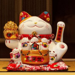 Mèo Thần Tài Tài Lộc Dồi Dào 33cm QYTMT012
