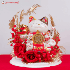Hộp mèo tài Lộc 22cm