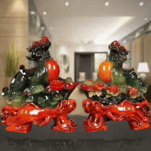 Cặp Tỳ Hưu Xanh lục 36cm