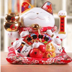 Mèo Thần Tài Đại Cát Đại Lợi 36cm QYTMT013