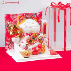 Hộp Mèo Thần Tài Đại Cát 36cm QYTMT016